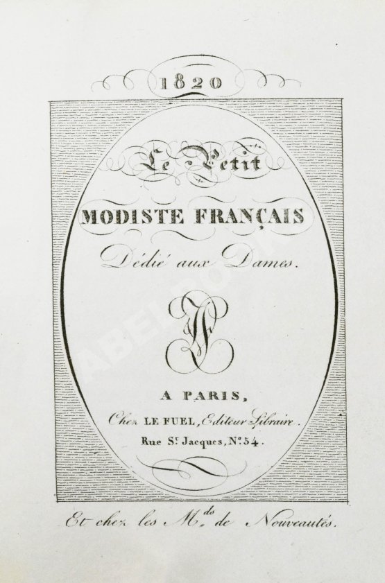 Антикварная книга Le Petit Modiste Français. Dédié au Dames