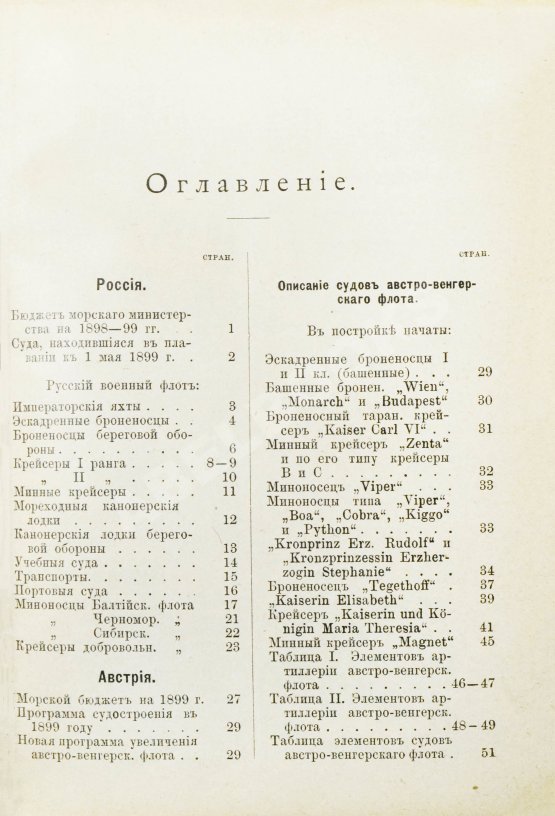 Антикварная книга Военные флоты и Морская справочная книжка на 1899 год