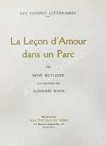 Boylesve, R. La lecon d’Amour dans un Parc. Буалев, Р. Урок любви в парке
