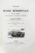 Démidoff, A. Voyage dans la Russie Méridionale et la Crimée par la Hongrie, la Valachie et Moldavie