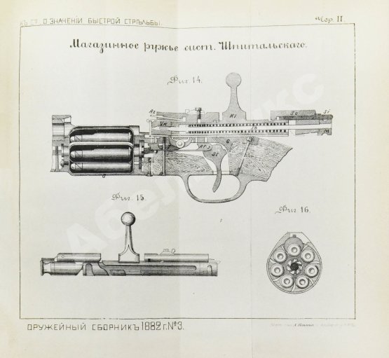 Антикварная книга Ховен, А.И. фон-дер. О значении быстрой стрельбы, о новейших образцах магазинных ружей и приборах для ускорения ружейной стрельбы
