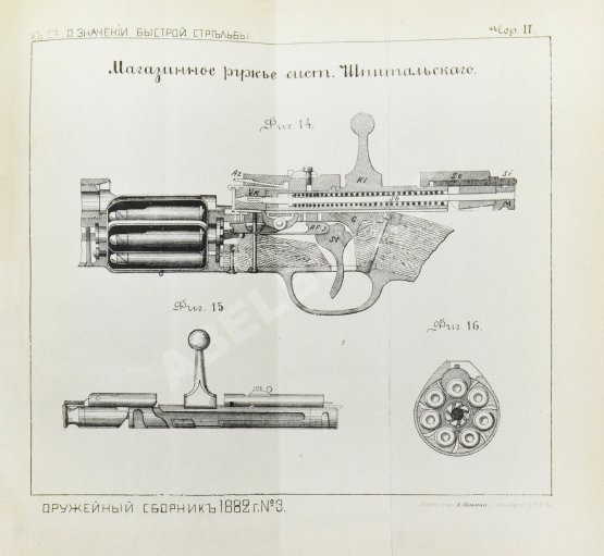 Антикварная книга Ховен, А.И. фон-дер. О значении быстрой стрельбы, о новейших образцах магазинных ружей и приборах для ускорения ружейной стрельбы