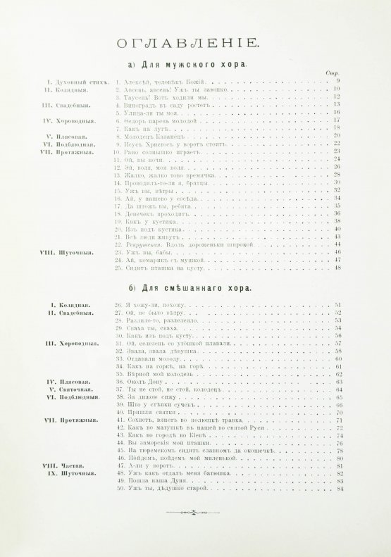 Антикварная книга 50 песен русского народа для мужского и смешанного хора