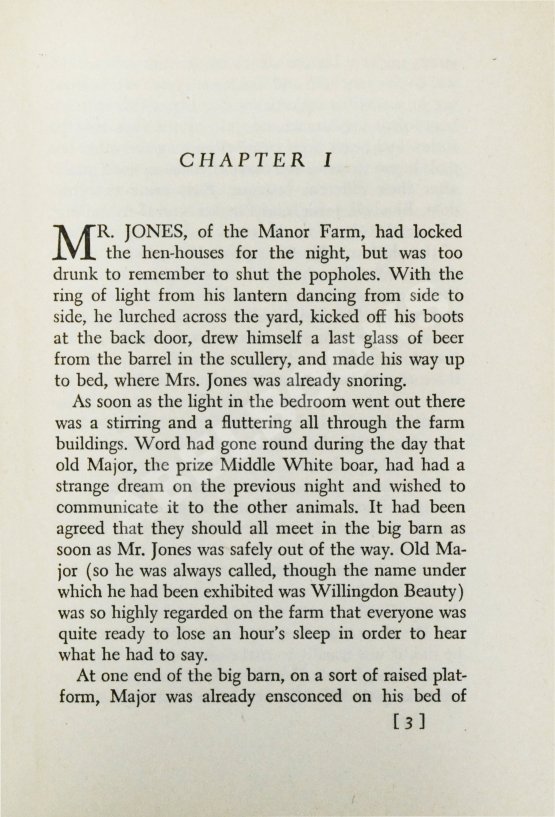 Первое/Прижизненное издание Оруэлл, Дж. Скотный двор. Первое американское издание