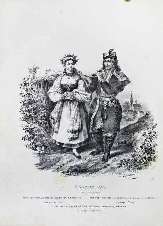 Антикварная книга Зенкович, Л. Костюмы народа Польши. Les Costumes de la Peuple Polonais