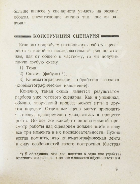 Антикварная книга Пудовкин, В.И. Киносценарий