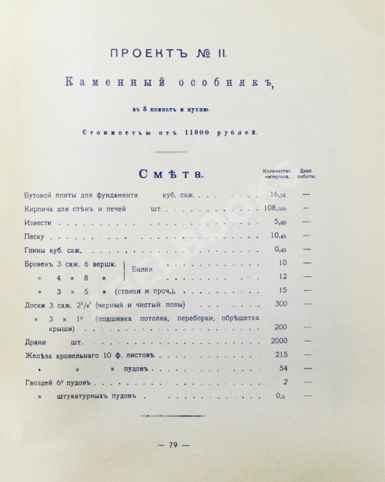 Антикварная книга Стори, Вл. Дешёвые постройки. Проекты бревенчатых, каменных и бетонных дач и особняков, беседок, оград, ворот и проч. с подробными сметами