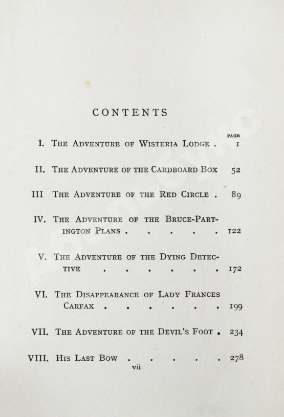 Первое/Прижизненное издание Conan Doyle, A. His Last Bow. Первое издание