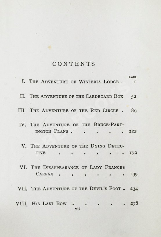 Первое/Прижизненное издание Conan Doyle, A. His Last Bow. Первое издание