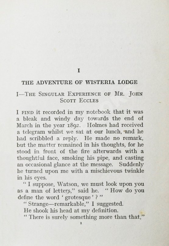 Первое/Прижизненное издание Conan Doyle, A. His Last Bow. Первое издание