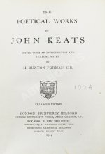 Keats, J. The poetical works of John Keats