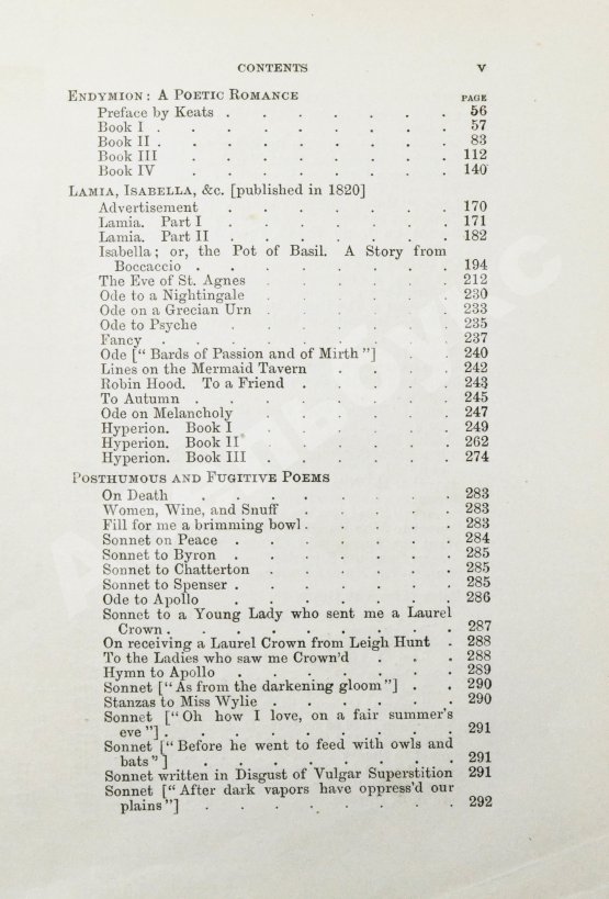 Антикварная книга Keats, J. The poetical works of John Keats