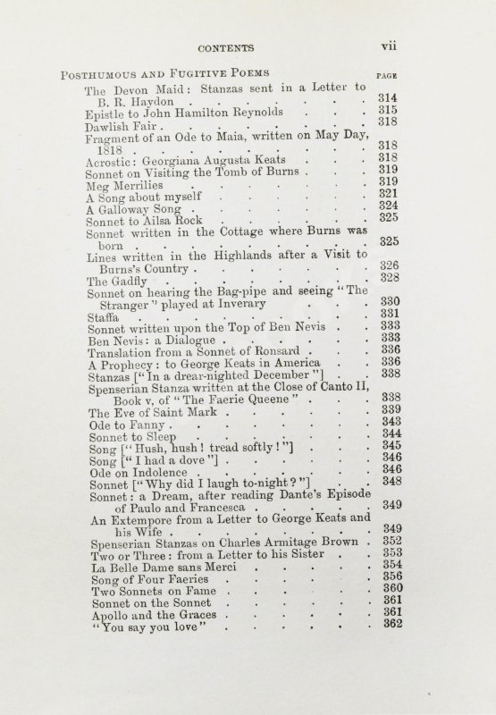 Антикварная книга Keats, J. The poetical works of John Keats