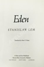 Lem, S. Eden. Первое американское издание