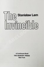 Lem, S. The Invincible. Первое американское издание