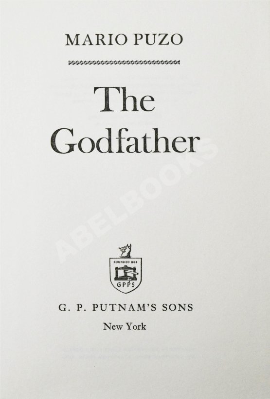 Первое/Прижизненное издание Puzo, M. The Godfather. Первое издание