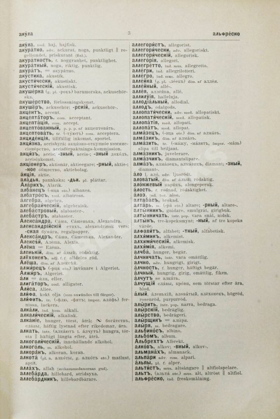 Rysk-Svensk Ordbok. Русско-шведский словарь