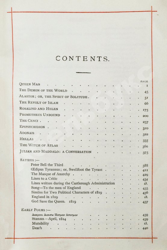 Антикварная книга Shelley, P.B. The Poetical of Percy Bysshe Shelley