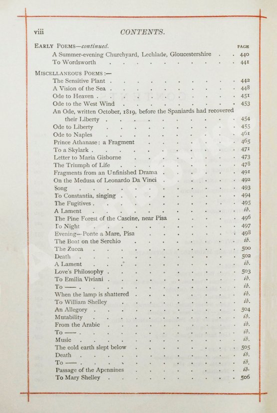 Антикварная книга Shelley, P.B. The Poetical of Percy Bysshe Shelley