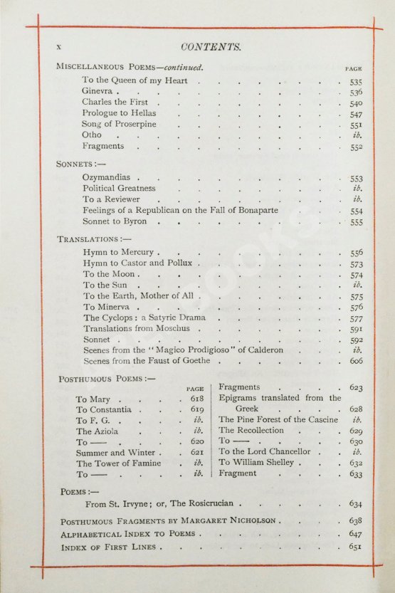 Антикварная книга Shelley, P.B. The Poetical of Percy Bysshe Shelley