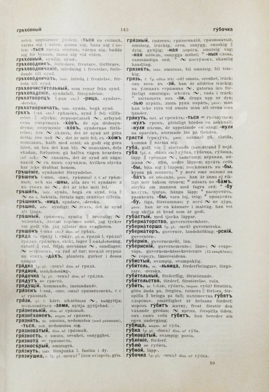 Rysk-Svensk Ordbok. Русско-шведский словарь