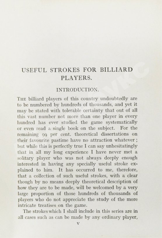 Антикварная книга Ritchie, W. Useful strokes for billiard players