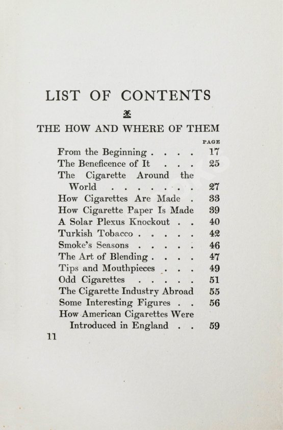 Антикварная книга Bain, J. Jr. Cigarettes in fact and fancy