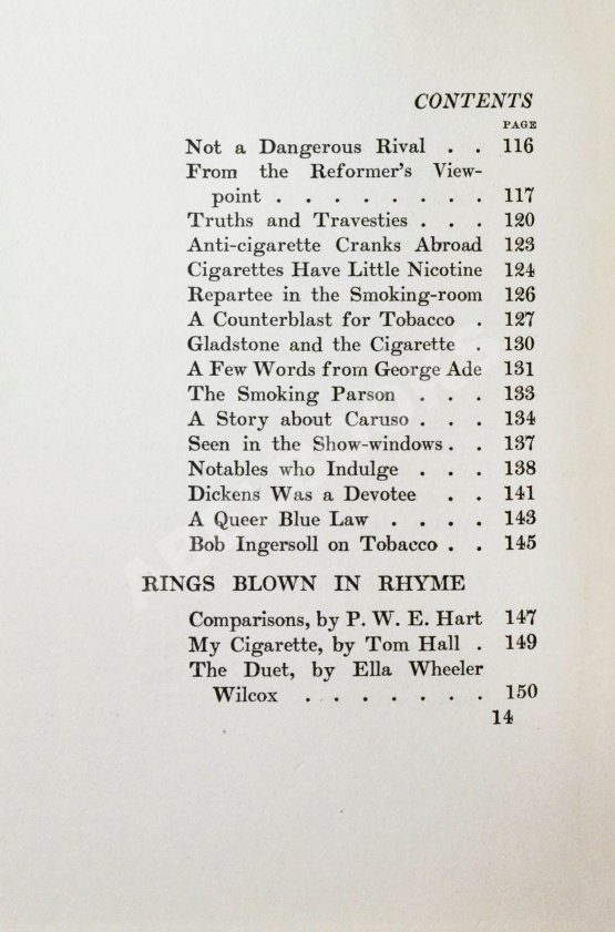 Антикварная книга Bain, J. Jr. Cigarettes in fact and fancy