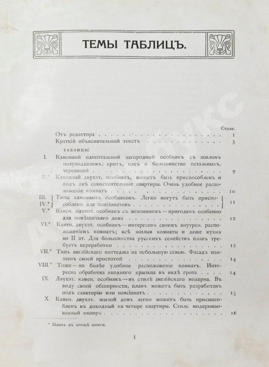 Антикварная книга Дачная архитектура за границей. Фасады и планы каменных и деревянных построек в новых стилях