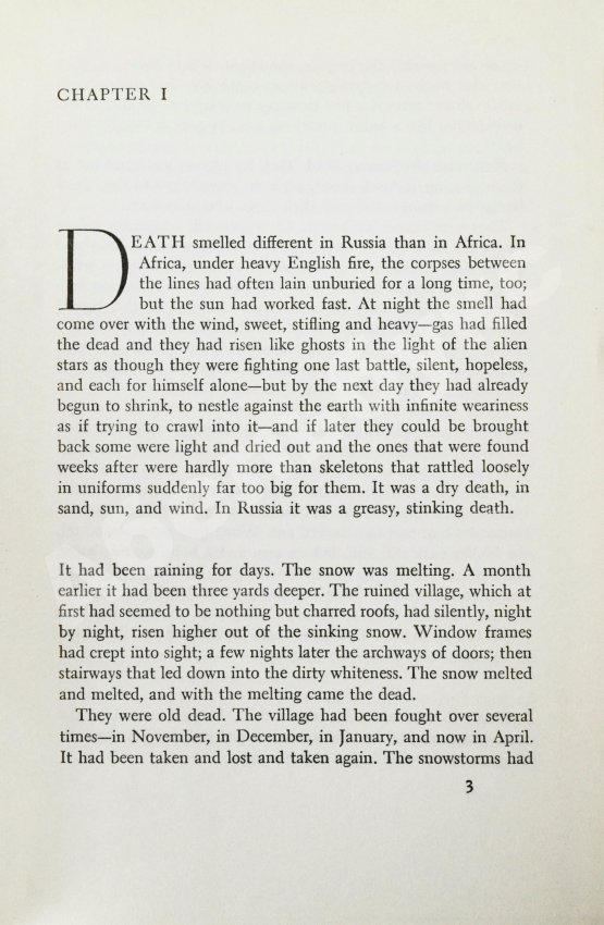 Первое/Прижизненное издание Remarque, E.M. [автограф] A Time To Love And A Time To Die. Первое американское издание