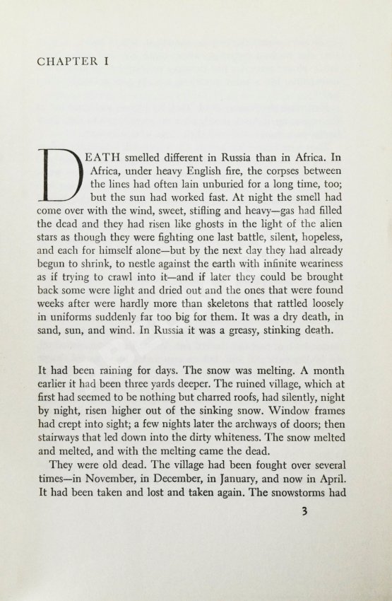 Первое/Прижизненное издание Remarque, E.M. [автограф] A Time To Love And A Time To Die. Первое американское издание