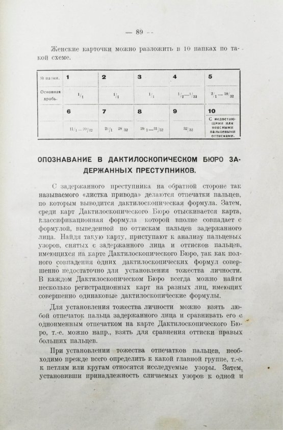 Антикварная книга Семёновский, П.С. Дактилоскопия как метод регистрации