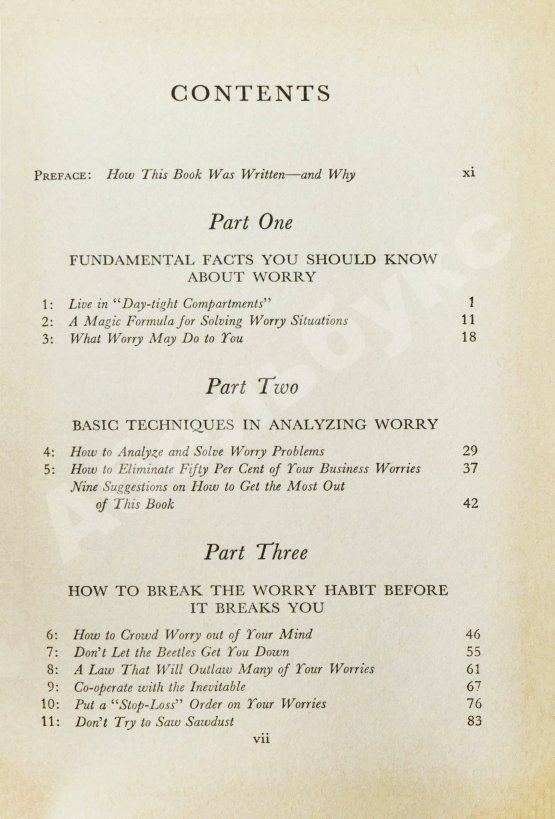 Антикварная книга Carnegie, D. How to Stop Worrying and Start Living