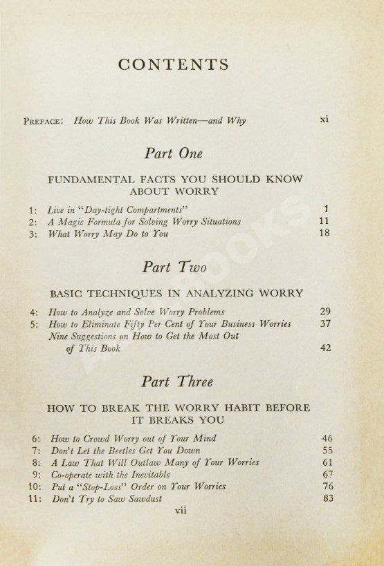 Антикварная книга Carnegie, D. How to Stop Worrying and Start Living