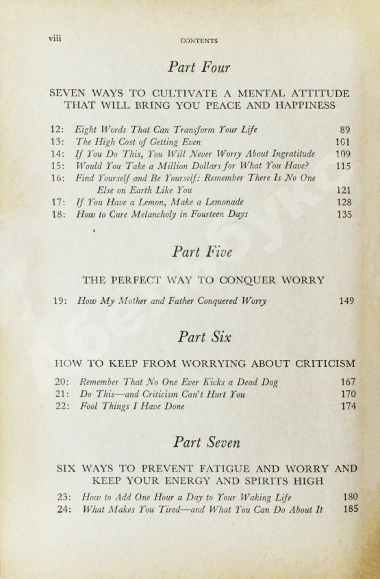 Антикварная книга Carnegie, D. How to Stop Worrying and Start Living