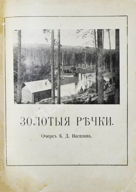 Антикварная книга Носилов, К.Д. Золотые речки. Очерк золотопромышленности