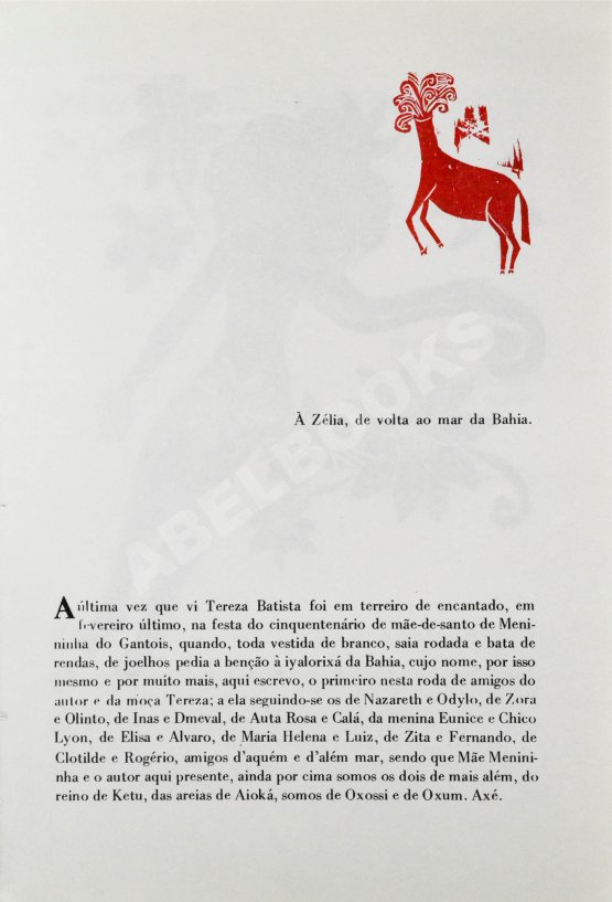 Антикварная книга Amado, J. [автограф] Tereza Batista Cansada de Guerra