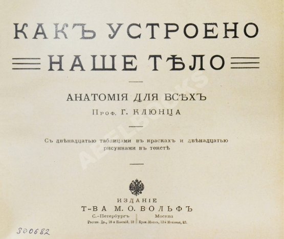 Антикварная книга Клюнц, Г. Как устроено наше тело. Анатомия для всех