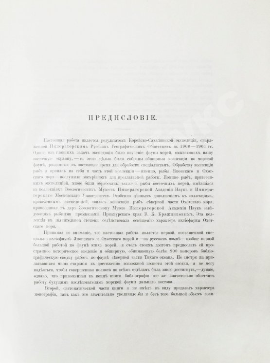 Антикварная книга Шмидт, П.Ю. Рыбы восточных морей Российской империи