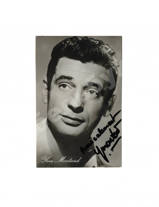 Ив Монтан [автограф]