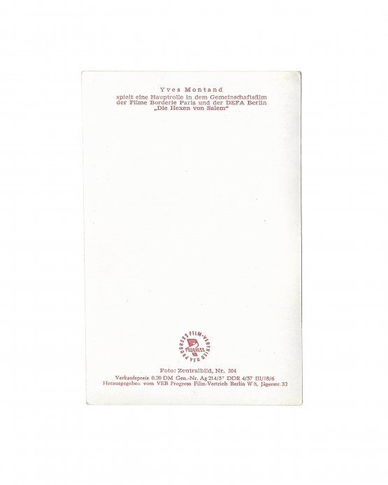 Ив Монтан [автограф]