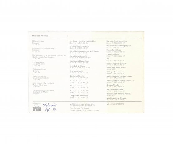 Антикварная книга Мирей Матье [автограф]