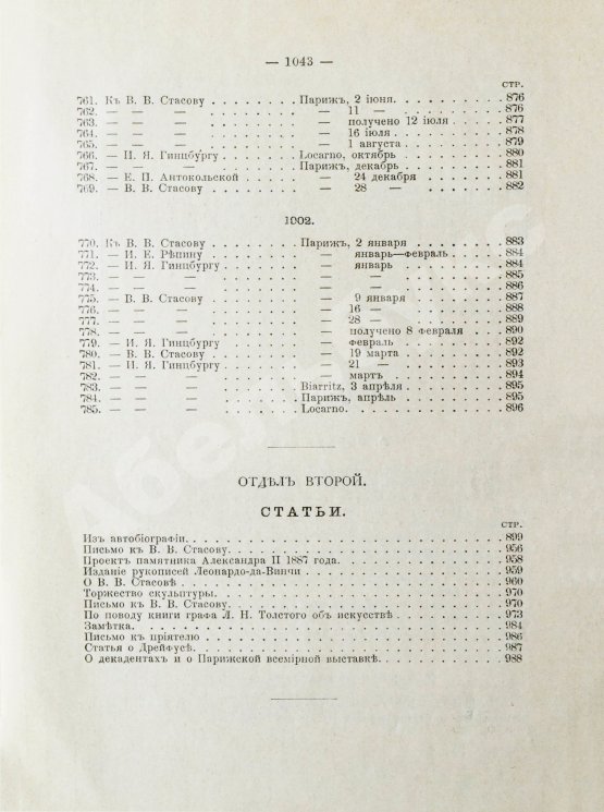 Антикварная книга Марк Матвеевич Антокольский. 1843-1909. Его жизнь, творения, письма и статьи