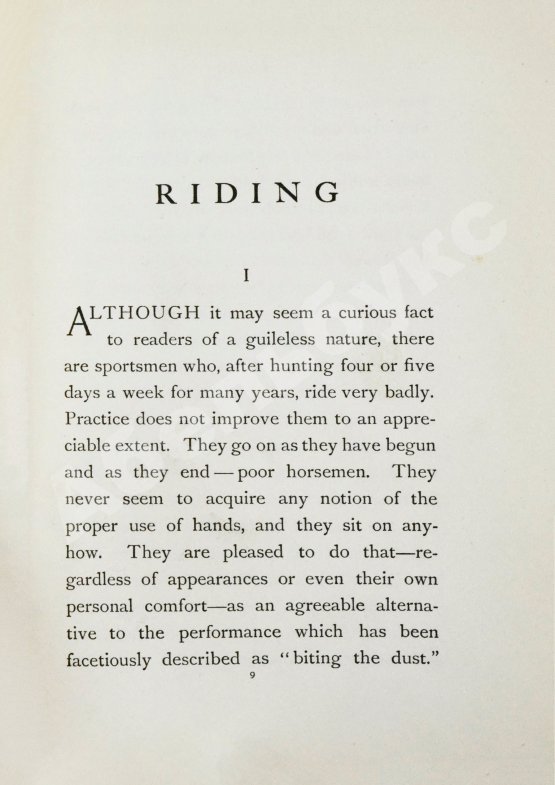 Антикварная книга G.G. Riding