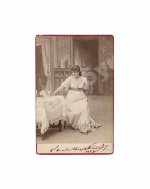 Бернар, С. [автограф] Фотография Сары Бернар в роли Тоски с автографом