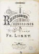 Liszt, F. 19 Rhapsodies hongroises. Лист, Ф. Венгерские рапсодии