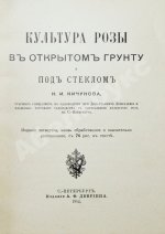 Кичунов, Н.И. Культура розы в открытом грунту и под стеклом