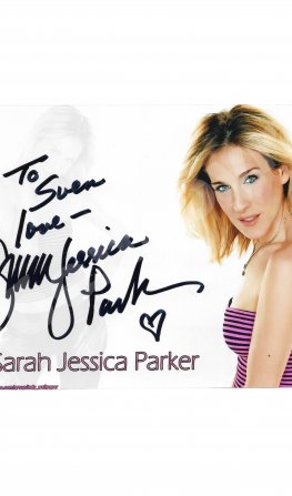 Сара-Джессика Паркер [автограф] Фотография актрисы с автографом