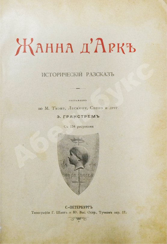Антикварная книга Жанна д'Арк. Исторический рассказ