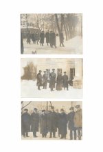 Семь фотографий советской делегации в Брест-Литовске во время перемирия, предшествующего Брестскому миру